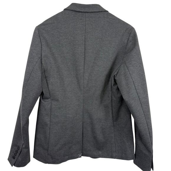 Kenneth Cole New York Mens Gray Ponte Thick Knit Blazer Suit Jacket Stretch 40 - Picture 13 of 16